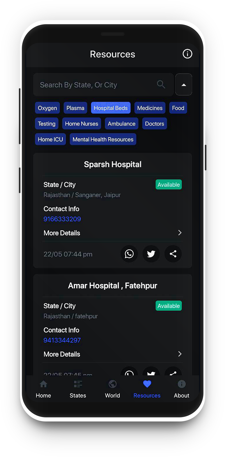 CO19-IN App Resources